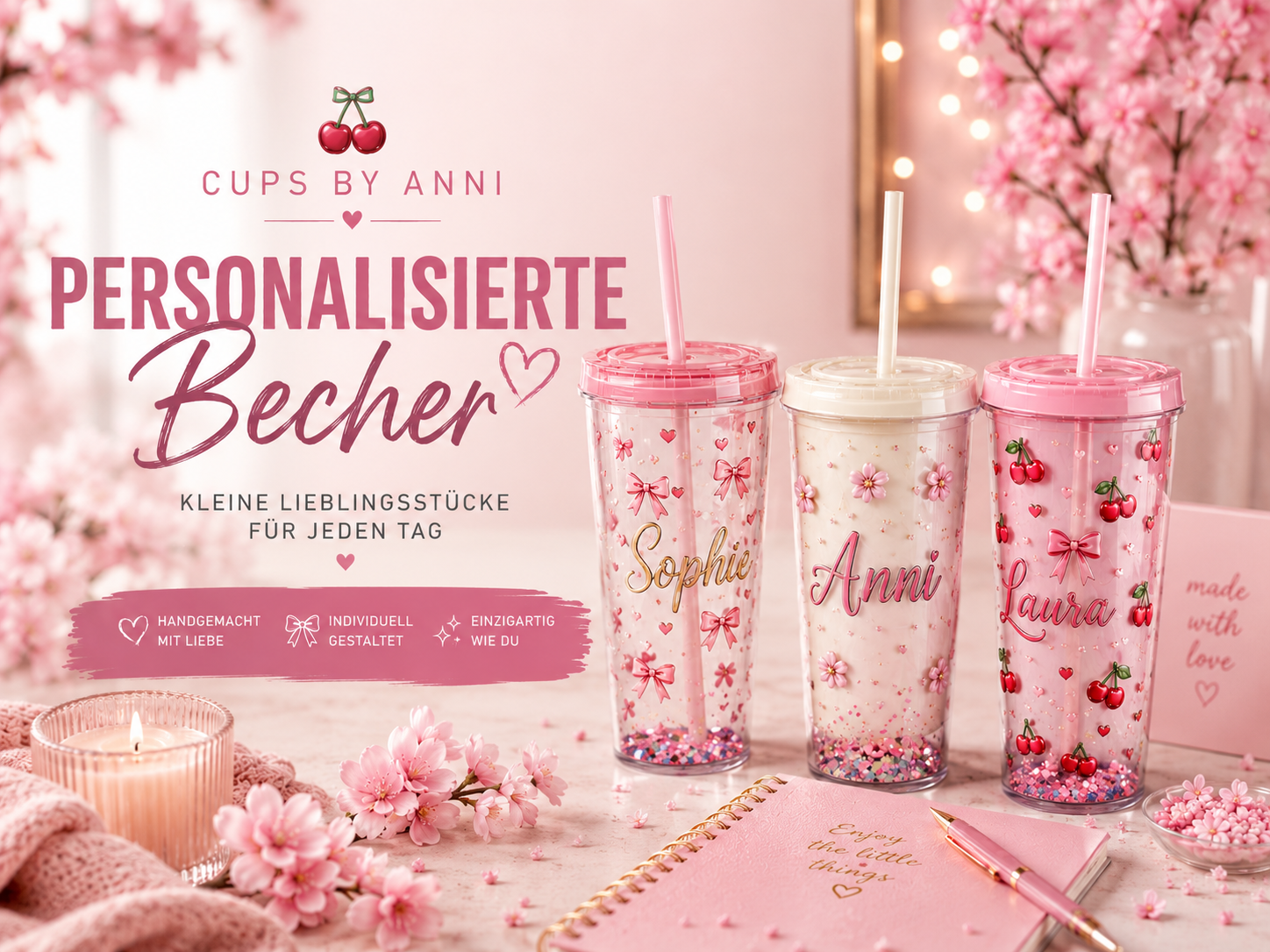 Personalisierte Becher: kleine Lieblingsstücke, die jeden Tag schöner machen