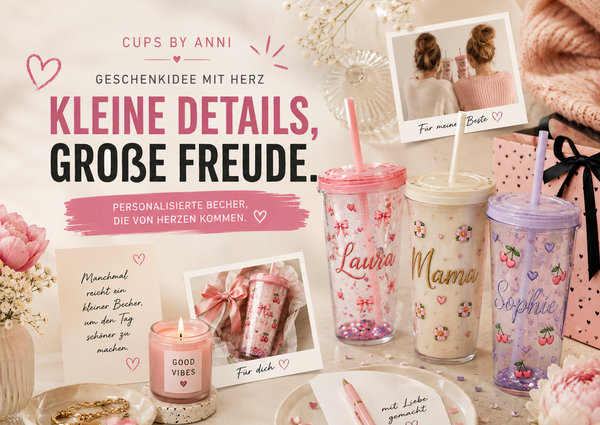 Personalisierte Becher als perfektes Geschenk