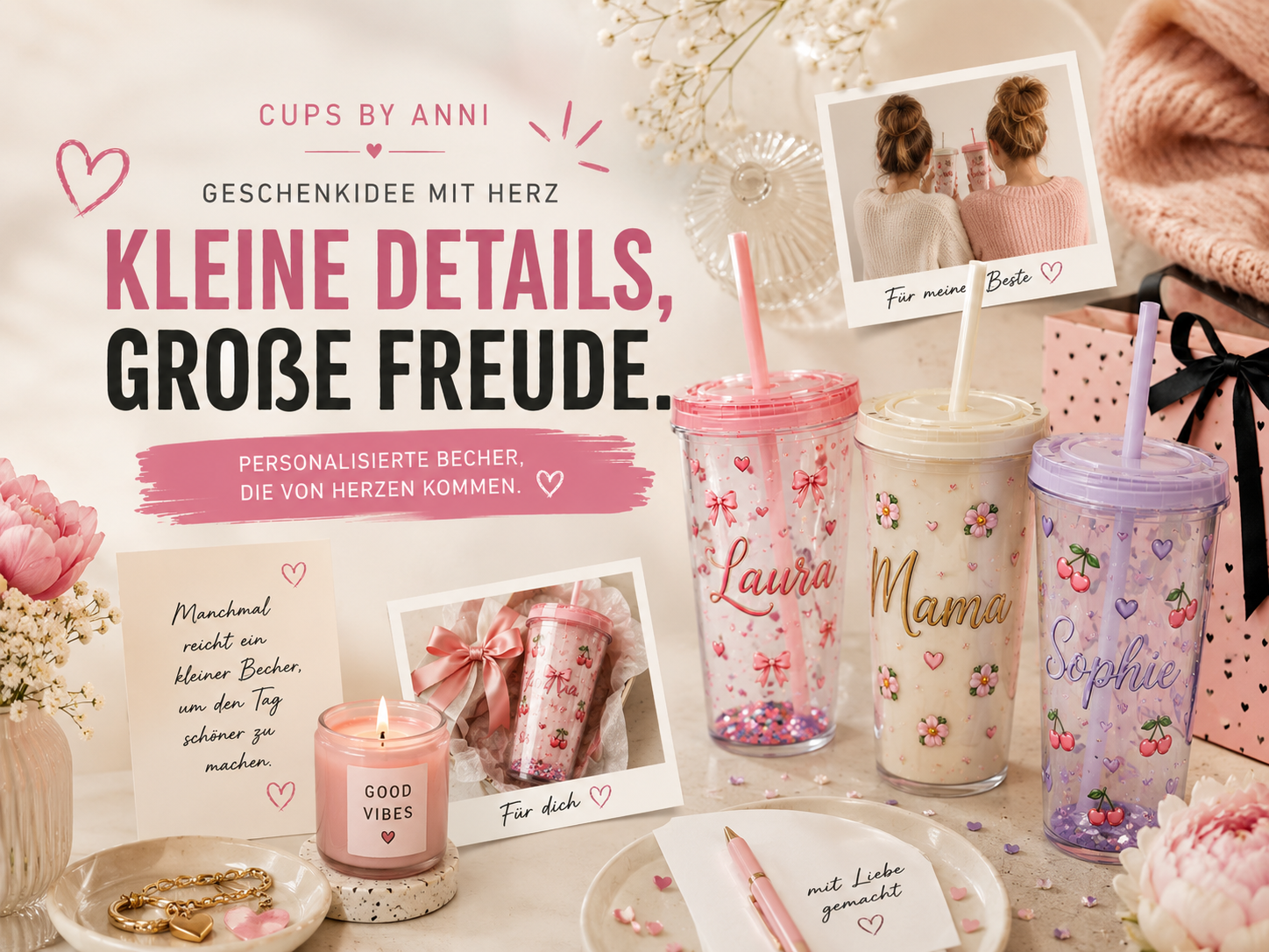 Personalisierte Becher als perfektes Geschenk